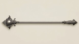 魔法权杖 精致金属工艺造型