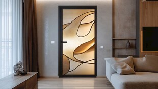 现代简约风格艺术玻璃房门