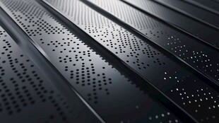 金属穿孔板纹理特写