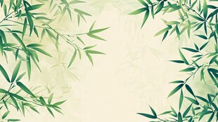 清新竹叶背景图