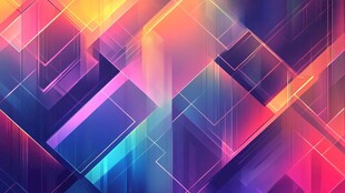 炫彩几何渐变抽象背景图
