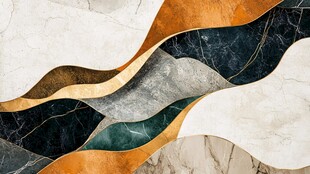 大理石纹理的波浪艺术图案