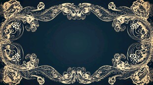 复古华丽边框装饰背景图