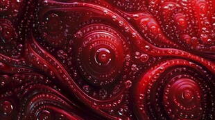 梦幻红色漩涡纹理图案