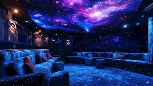 梦幻星空主题私人影厅