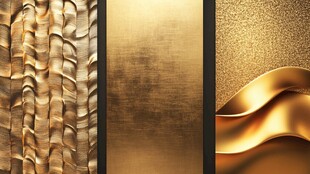 金色质感纹理装饰图案集