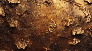 金色斑驳纹理艺术背景图