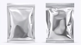 银色铝箔包装袋展示