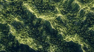 翠绿山峦 自然壮美景观