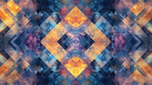 绚丽几何图案纹理背景