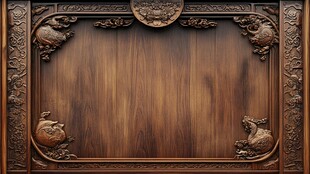 中式木雕实木装饰面板