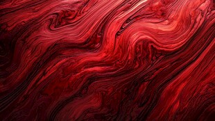 红色流体纹理抽象背景图