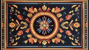 复古华丽花纹装饰图案