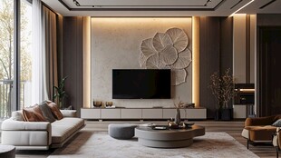 现代简约风客厅优雅设计