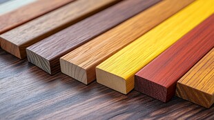 多彩木材样本展示