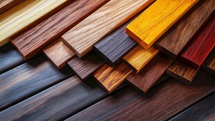 多样木材板材展示