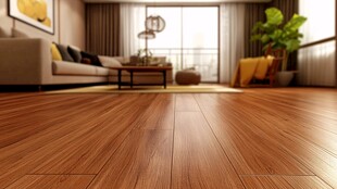 温馨客厅木地板家居场景