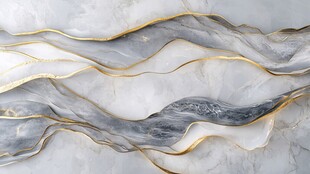 金纹大理石波浪艺术背景