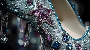 梦幻水晶装饰高跟鞋