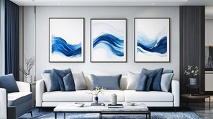 现代简约风客厅艺术装饰