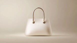 优雅白色手提包展示