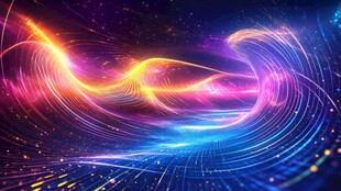 梦幻炫彩光线宇宙动感背景