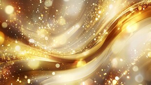 金色流光溢彩梦幻背景图