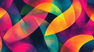 绚丽多彩抽象几何图案背景