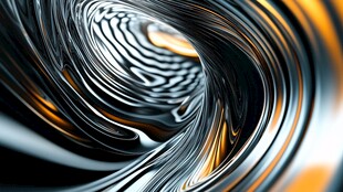 炫酷金属流体漩涡艺术