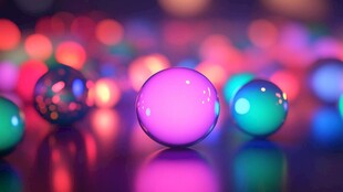 梦幻炫彩玻璃弹珠