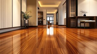 现代简约风格木质走廊空间