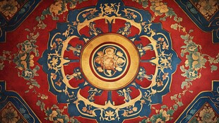 中式古典藻井精美图案
