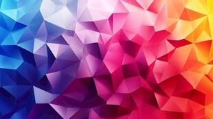 多彩多边形几何抽象背景图