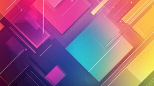 多彩几何渐变抽象背景图