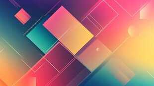 多彩几何渐变抽象背景图