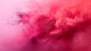 粉色粉末爆炸特效画面