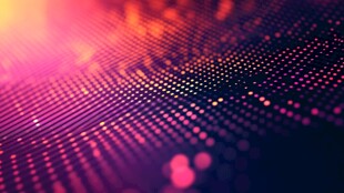 炫彩科技感点状光影背景