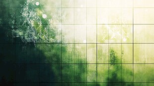 梦幻绿调方格背景图