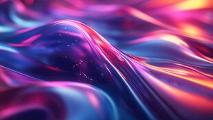 梦幻炫彩流体波纹背景