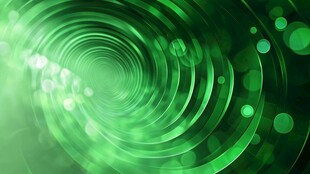 绿色动感螺旋光效背景图