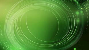 绿色动感光圈背景图