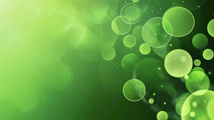 绿色梦幻气泡背景图