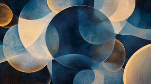 抽象多彩圆形艺术背景图