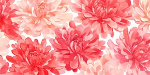 粉色花卉无缝图案背景