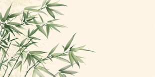 水墨翠竹古风背景图