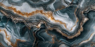 蓝金纹理大理石绝美图案