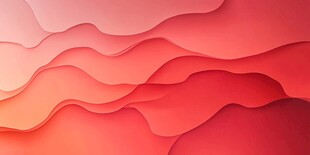 渐变红色波浪抽象背景图
