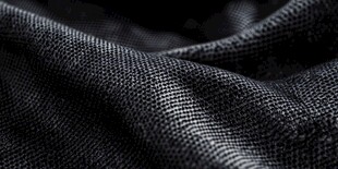 黑色织物纹理特写
