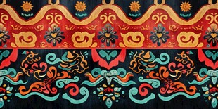 传统民族风精美花纹图案