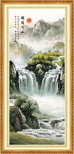 高山流水国画
